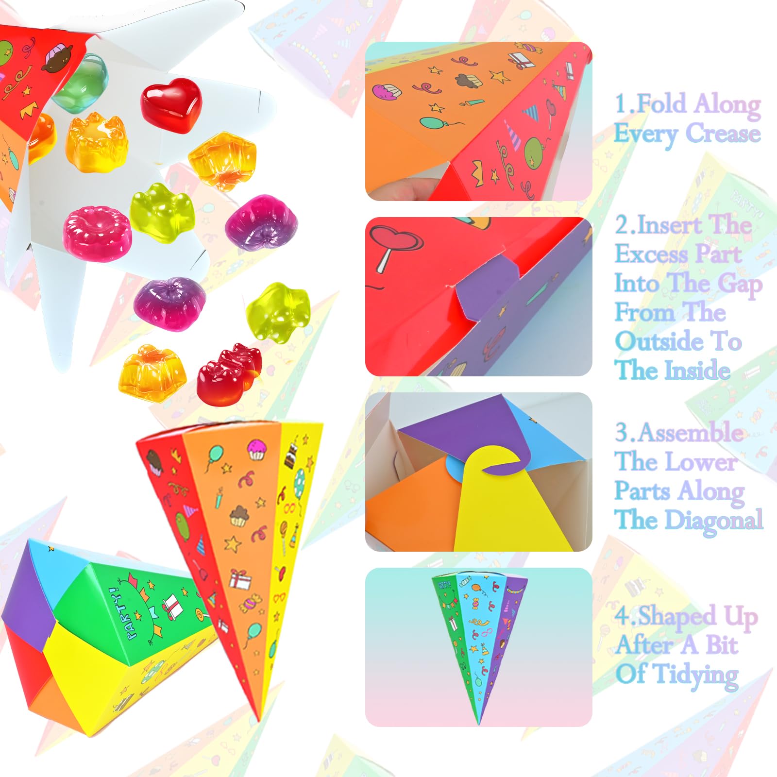 Sacs D'école de Bricolage Pliables 30cm Lot de 10 pour Enfants