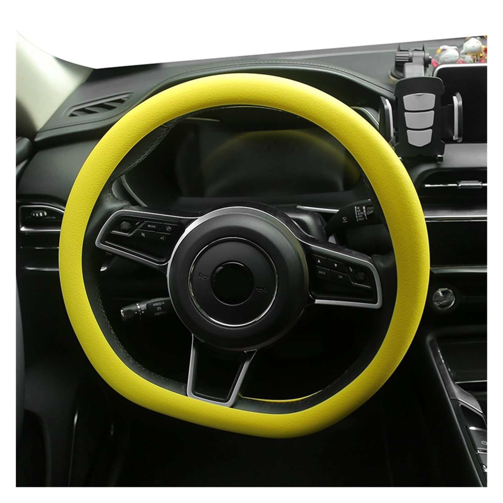 Accessori Coprivolanti per auto Custodia protettiva per volante universale Custodia protettiva Coprivolante auto in silicone antiscivolo Guanto per volante auto (Color : 3)