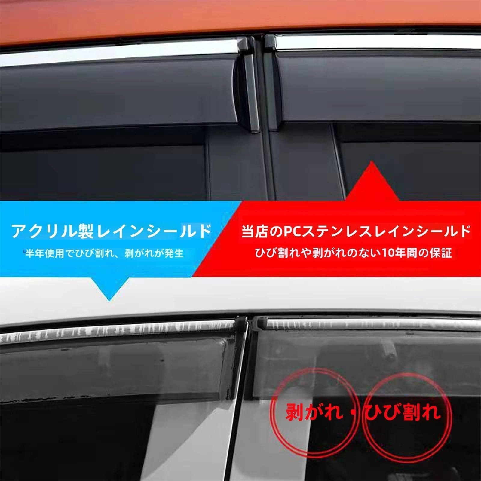 Amazon | サイドバイザー と互換性のある アウディ A6 リムージン C8