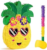 Vista 37 de Piñata plegable de unicornio, suministros para fiesta de cumpleaños, piñata extensible con bate y flecos, decoración de fiesta temática, piñatas