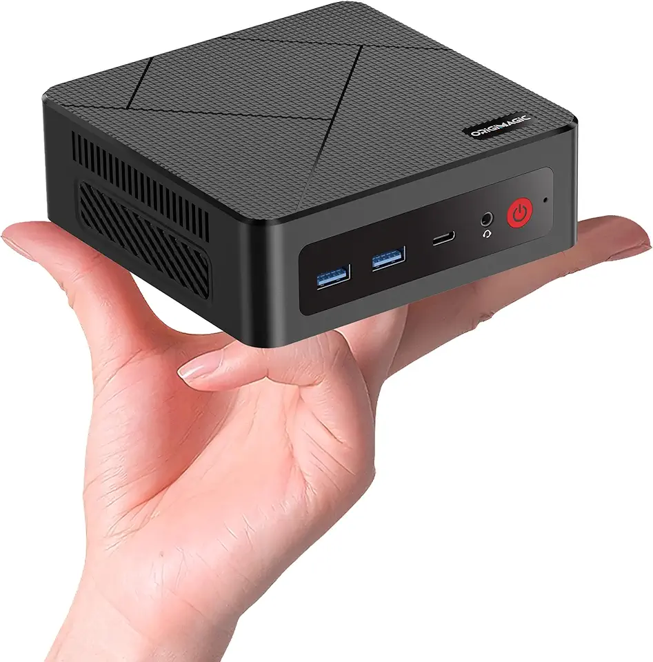 C4 Mini PC 11 Pro, Ryzen 5 3550H Mini Desktop Computer (Beat N150/N100/N95) Dual 1000Mbps NIC LAN, 16GB RAM 512GB SSD Micro PC, WiFi 5, BT 5.0, Triple Display, PC for Home Theater, Office