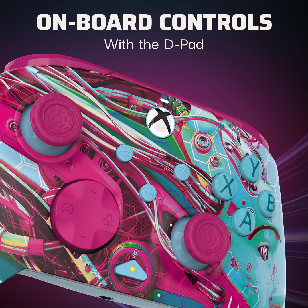 PDP Xbox REMATCH GLOW Wired controller ANDROID DREAMS