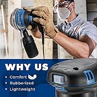 Vista 6 de Dong Cheng 5-Inch Random Orbital Sander 3 Amp 12000OPM, 6 Variable Speeds, with 10pcs Sandpaper & Detachable Dust Bag, Sanding for Woodworking