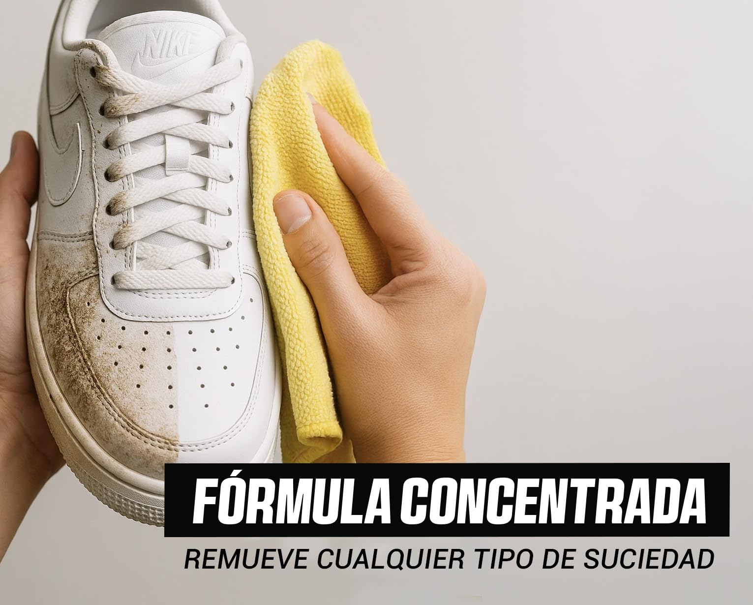 EQM - ECO-221 - Limpiador de Zapatillas - 500 ML - Fórmula Profesional para Cuero, Lona y Malla - Limpia en Profundidad, Renueva y Protege las Zapatillas