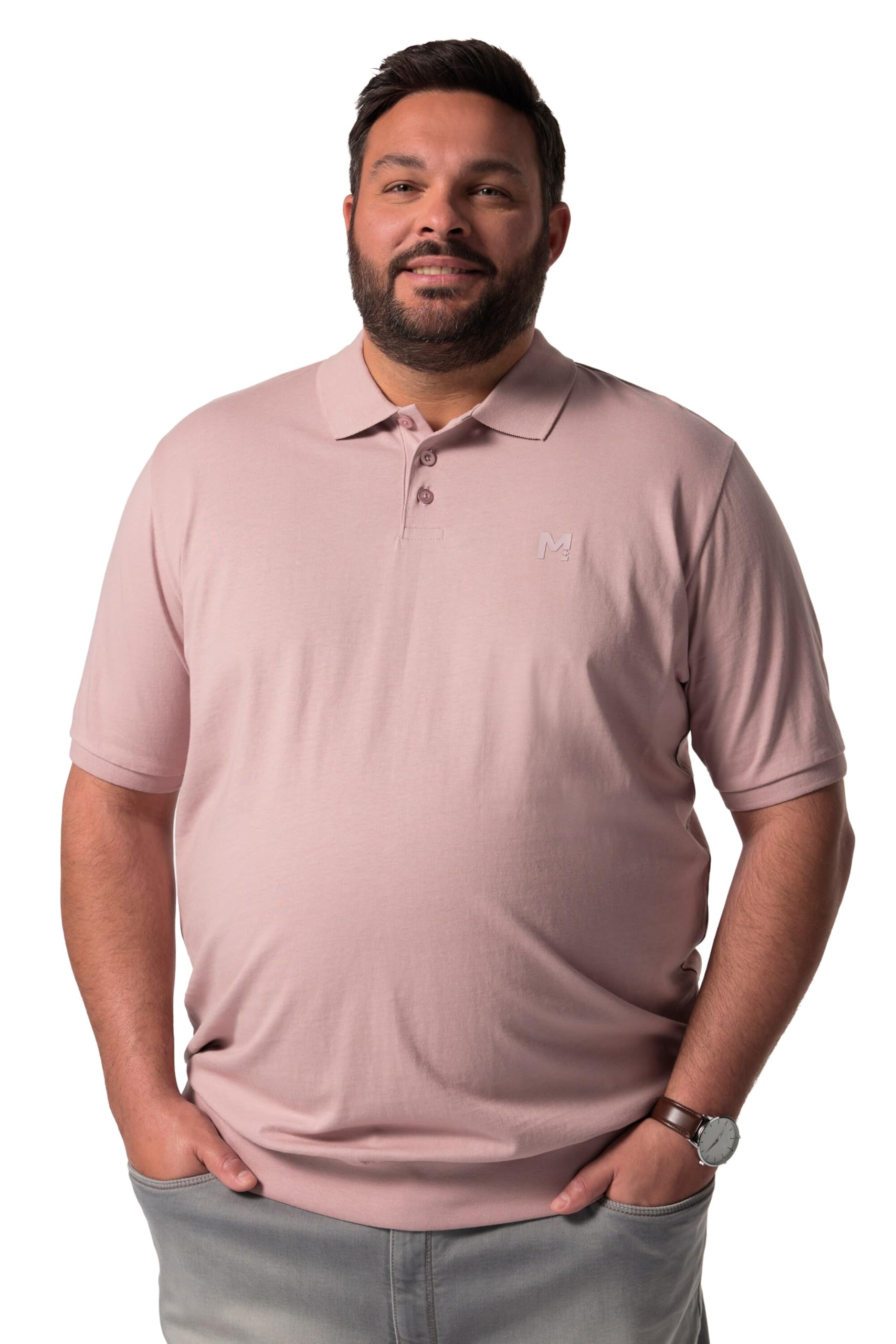 Men Plus Herren große Größen Übergrößen Menswear L-8XL Poloshirt Bauchfit, Halbarm 836458