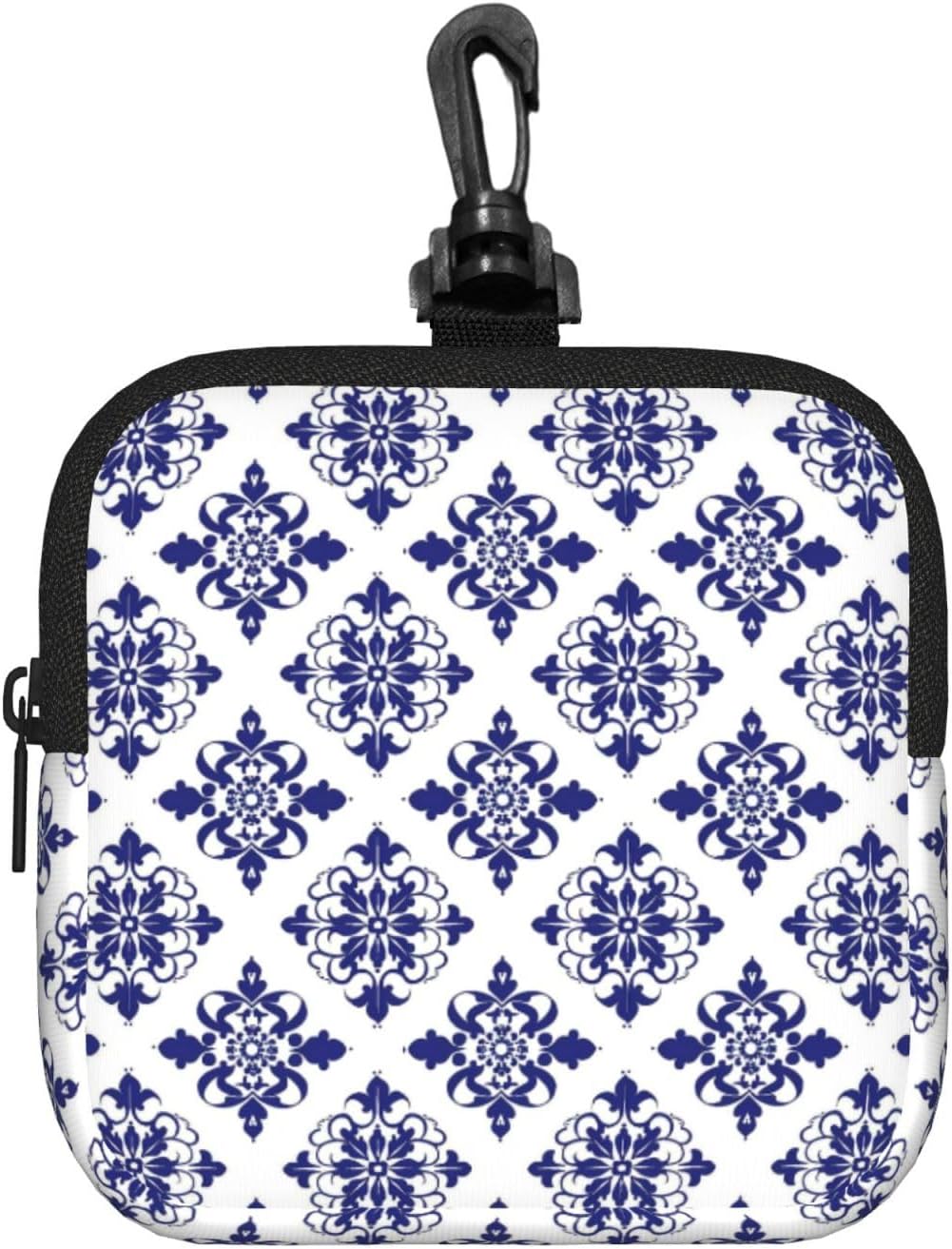 Blue and White Porcelain Pattern C Print Small Travel Toiletry Bag