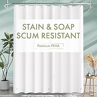 Vista 18 de AmazerBath Forro de cortina de ducha extra largo, forro de cortina de ducha transparente de 96 pulgadas de largo, 72 x 96 pulgadas, forro de cortina