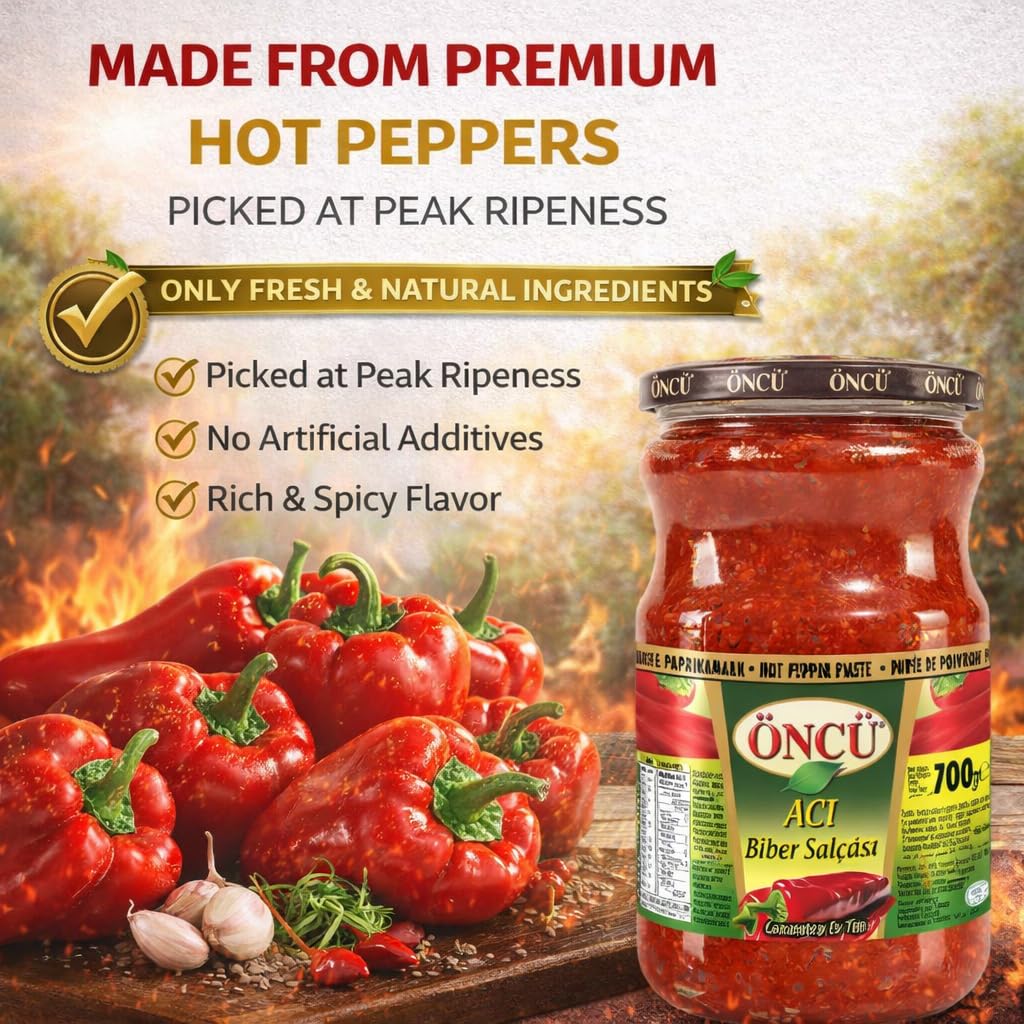Oncu Turkish Hot Pepper Paste 700gr image 3