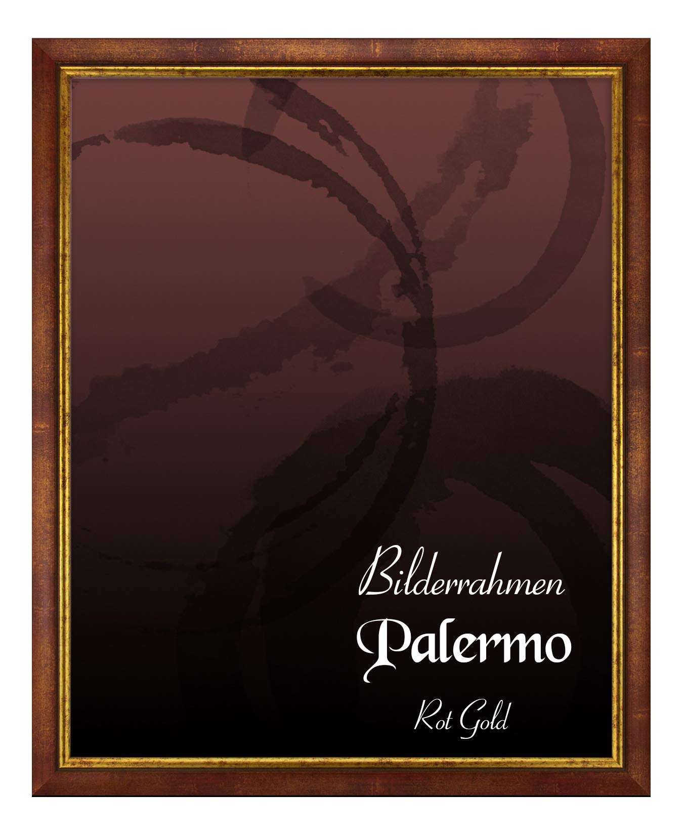 BIRAPA Palermo Ramka na zdjęcia, 61 x 91,5 cm, czerwono-złota – złota ramka na zdjęcia, ramka na zdjęcia antyk, ramka na zdjęcia w stylu vintage