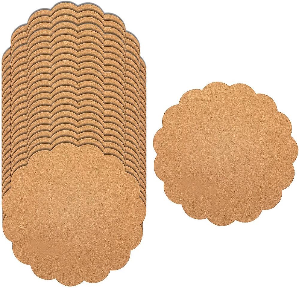 Fun Express 10" Kraft Serving Paper, Brown, 24 Pieces | Eco-Friendly, Disposable Food Display Liners, For Buffets Snack Bars and Table Settings
