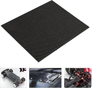 200x300x(0.5-5) mm Black Carbon Fiber Plate Panel Sheet Board Matte Twill Weave