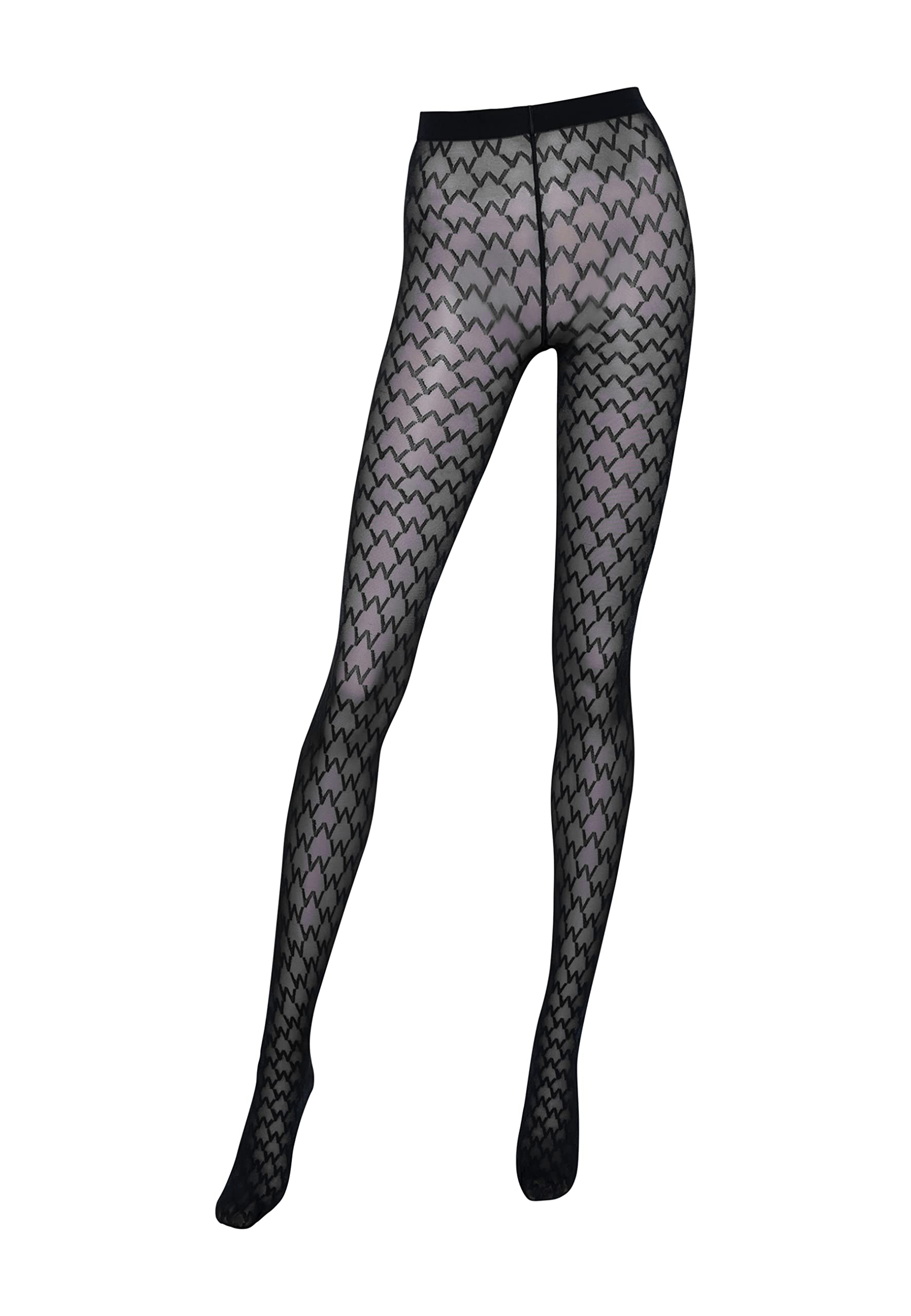 Wolford Women's Gobi Black Sheer W Tights Black/Black Xs