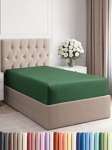 Miniatura 527 de King Fitted Bed Sheet - Bottom Single Fitted Sheet Only - Ultra-Soft Hotel Luxury Bedding w/ 8-16 Inch Deep Pockets - Breathable, Cooling & Wrinkle