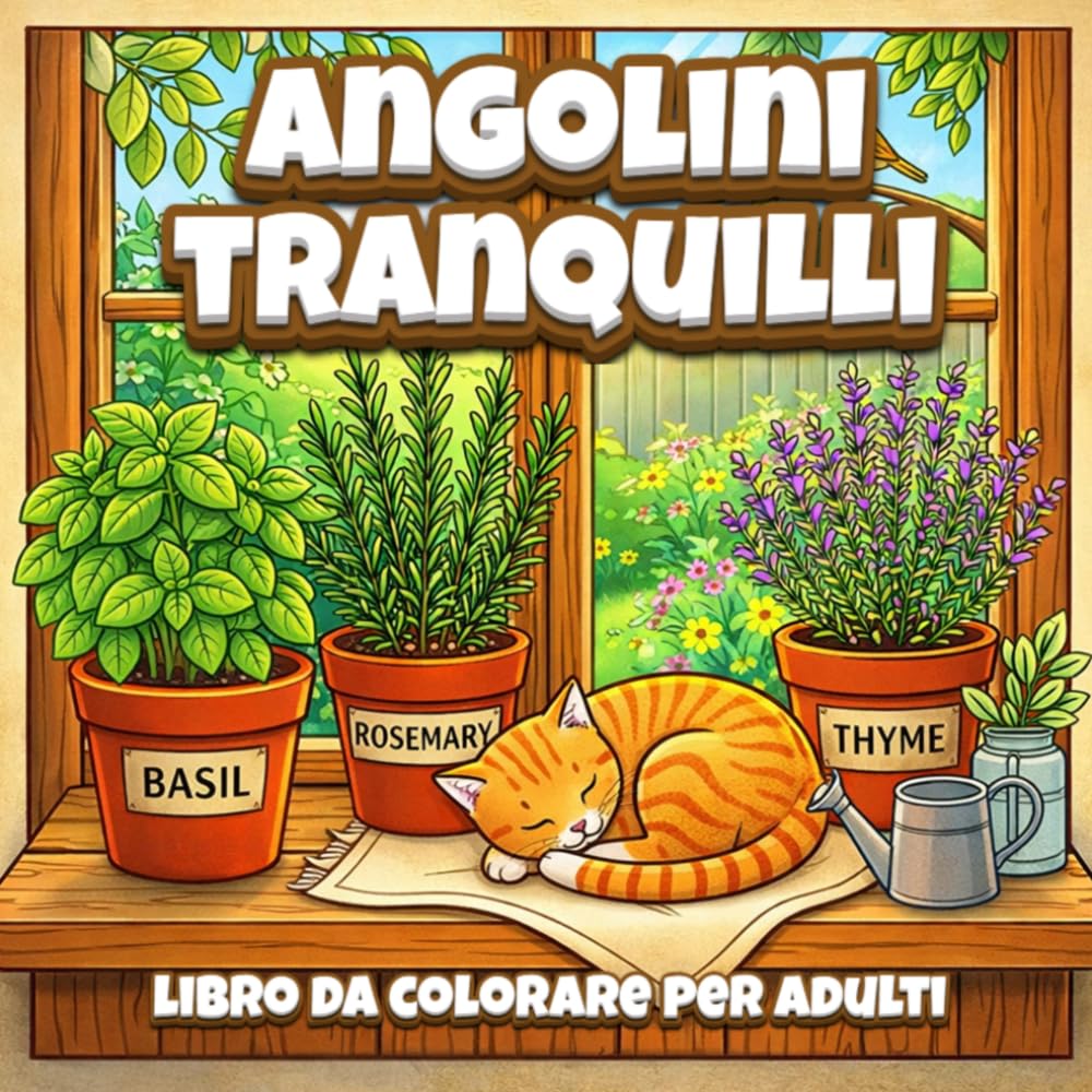 Angolini Tranquilli: Libro da Colorare per Adulti: 50 Scene Accoglienti tra Casa e Relax. Un Viaggio nel Calore Domestico per Alleviare lo Stress e Ritrovare la Calma.