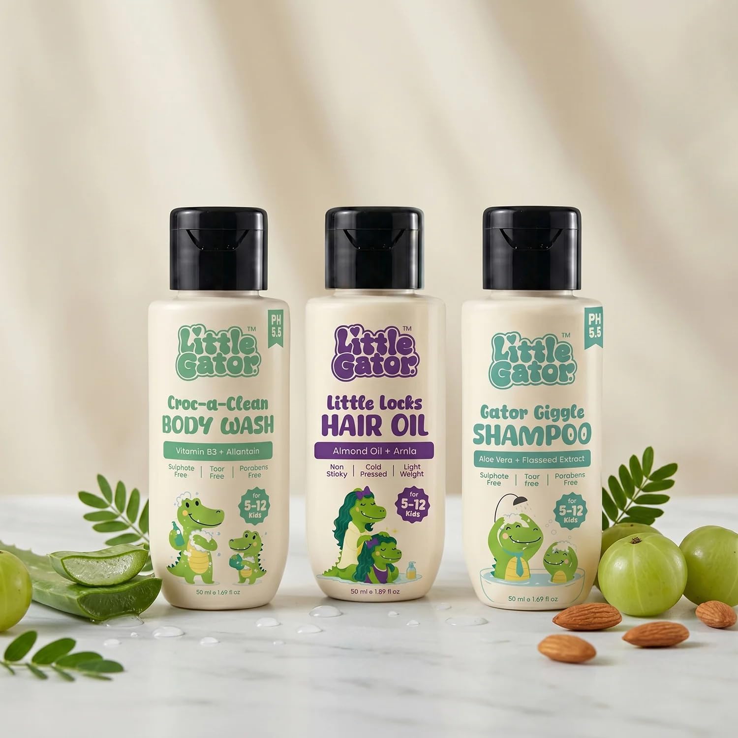Kids Bath Trio: Body Wash, Shampoo & Hair Oil, 50ml-image-19