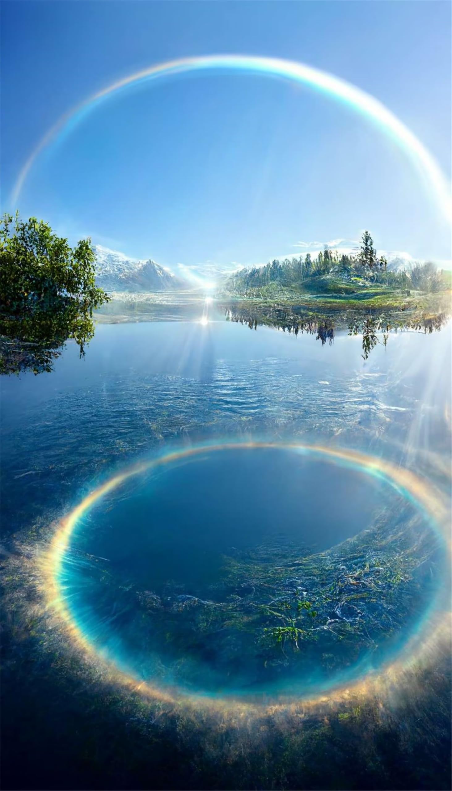 Puzzle dla dorosłych, 1000 elementów, Lake Rainbow Artwork Puzzle 75 x 50 cm, kolorowe puzzle "zrób to sam" do dekoracji domu, rodzinne puzzle dla początkujących i dzieci