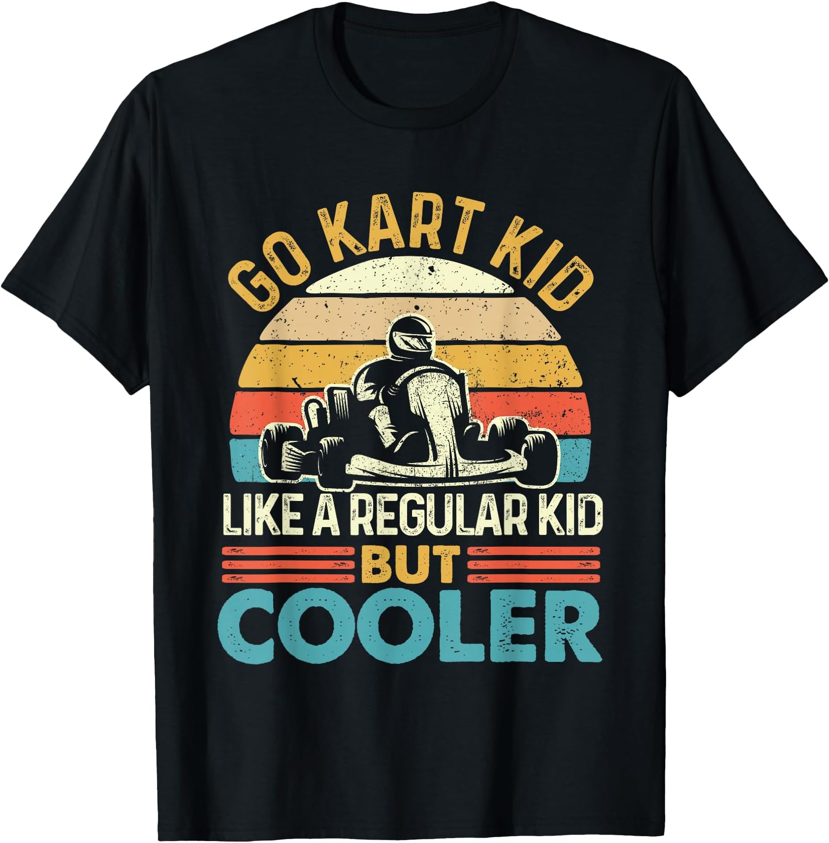 Go Kart Kid Retro Go Cart Racing T-Shirt