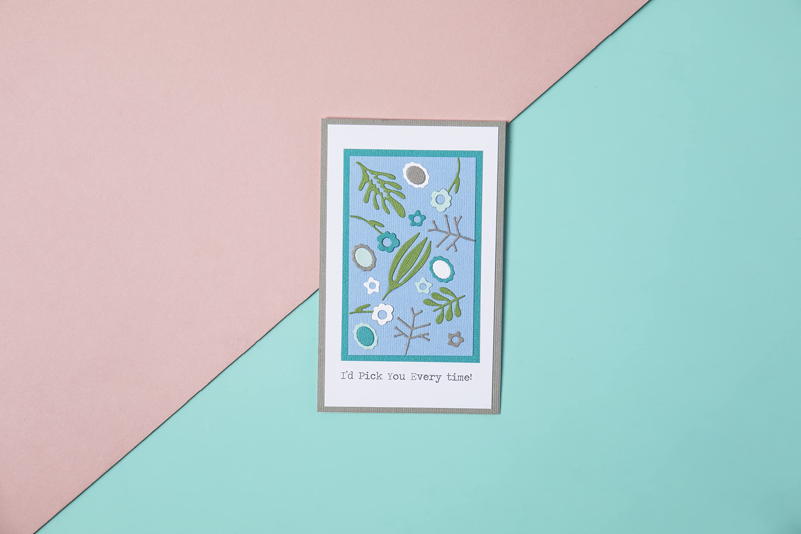 Sizzix 664492-Set Thinlits Motivo: Cuore Floreale di Jenna Rushforth