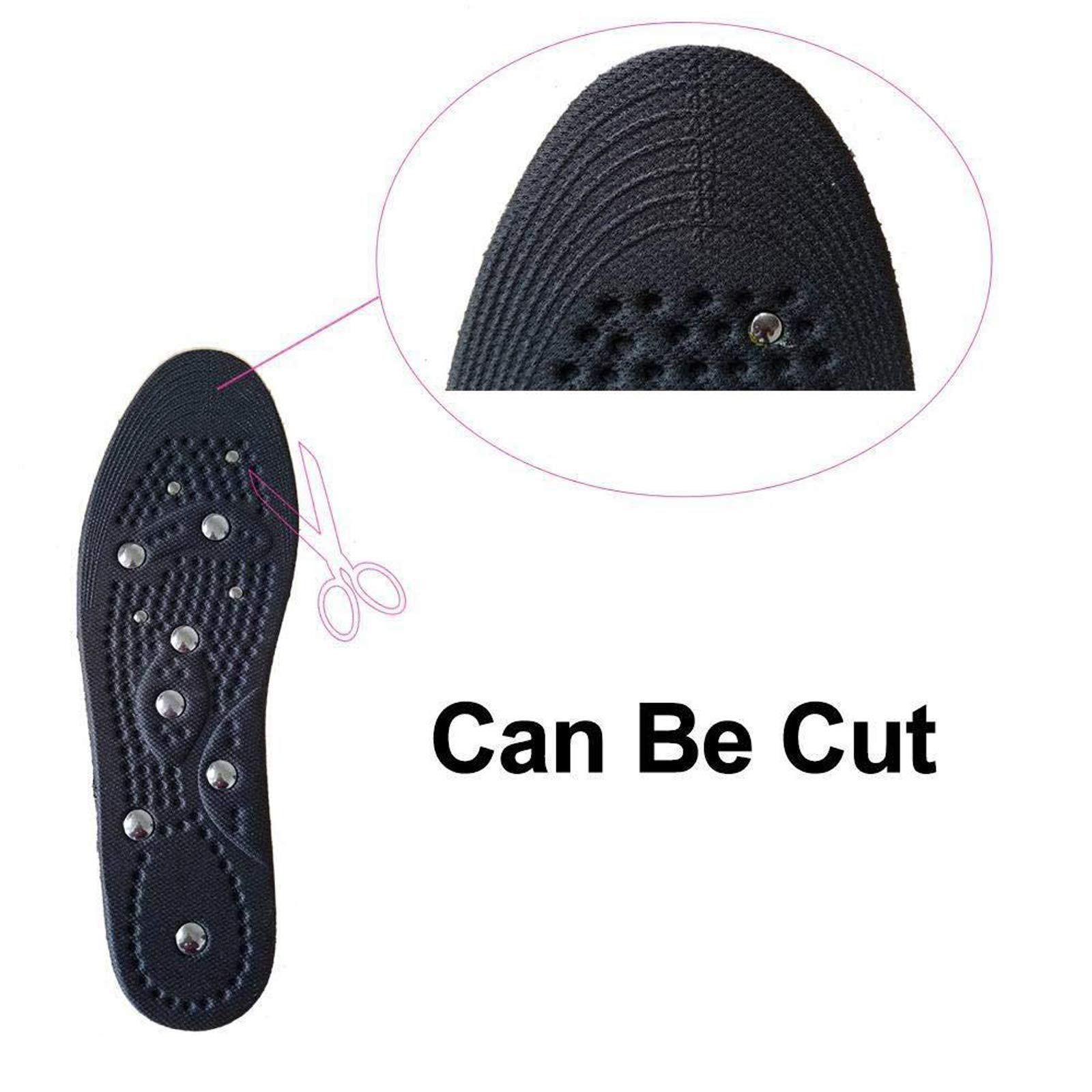 Magnetische Einlegesohlen Akupressur - 1 Paar Massage Gel Sohlen Für Damen & Herren 41-46