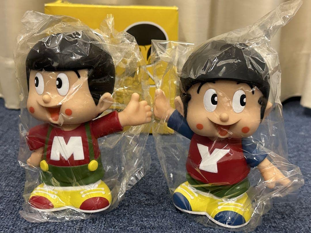 Amazon.co.jp: 昭和レトロヤン坊マー坊ソフビフィギュア貯金箱ソフビ