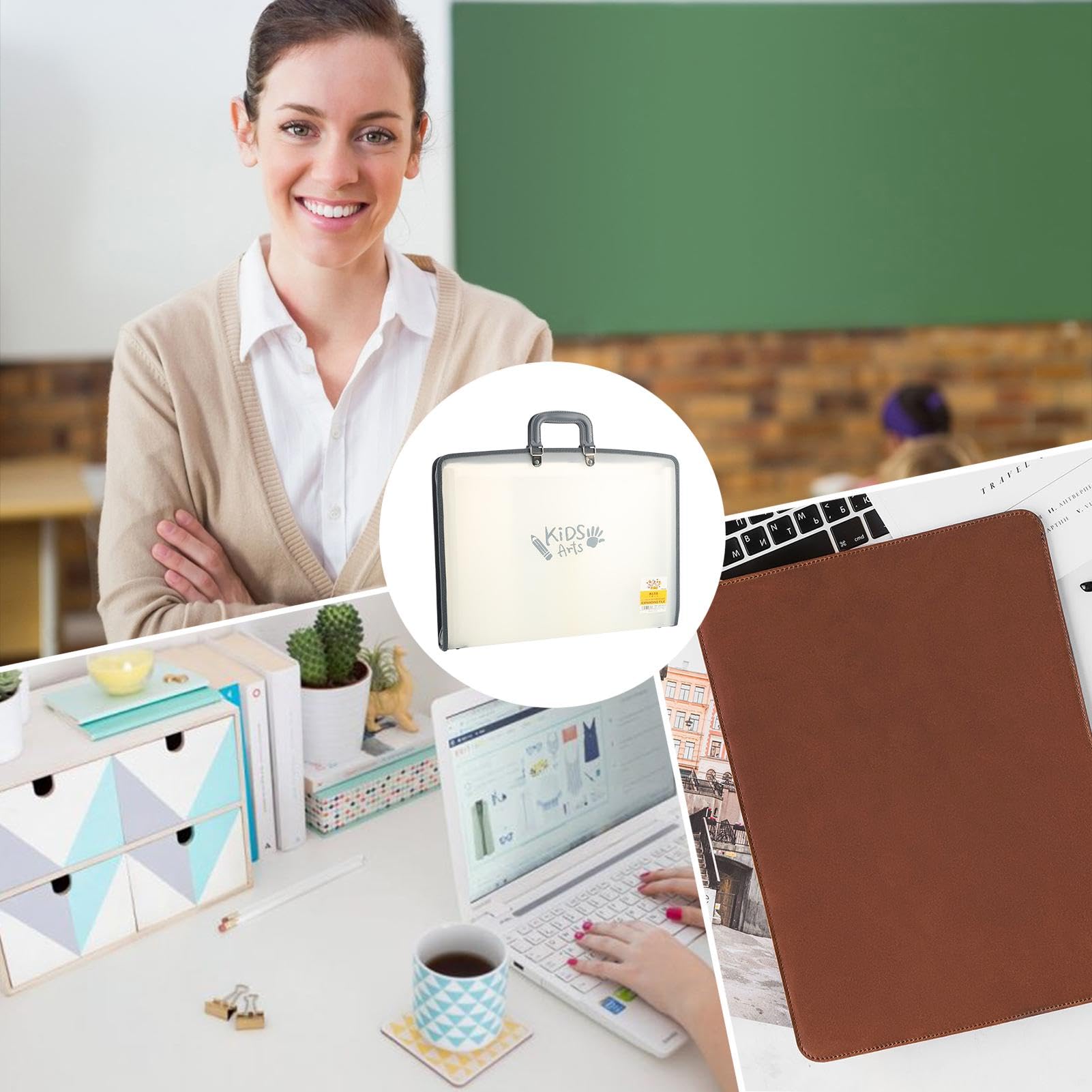 Dossier de fichiers extensible, organisateur de documents Dossiers | Dossier accordéon portable, organisateur de dossiers extensibles pour hommes et femmes