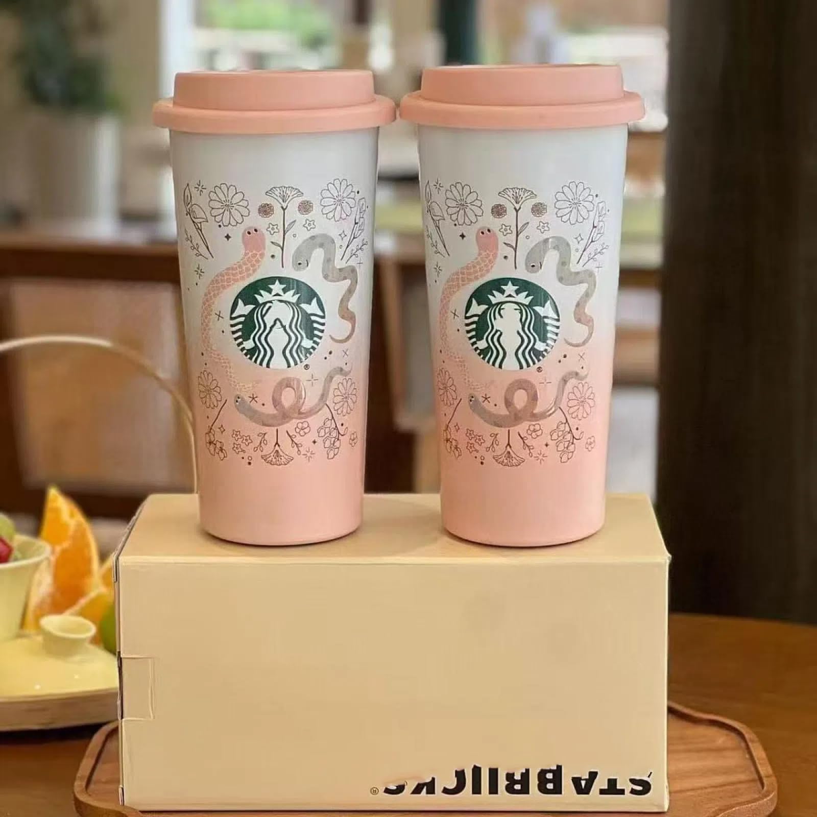 Amazon.co.jp: ステンレス ロゴタンブラー グラデーションピンク 500ml