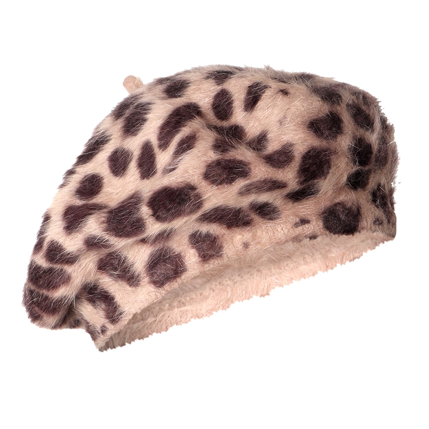 ZachariasWomen's Angora Woolen Beret French Cap (Free Size_Pack of 1)