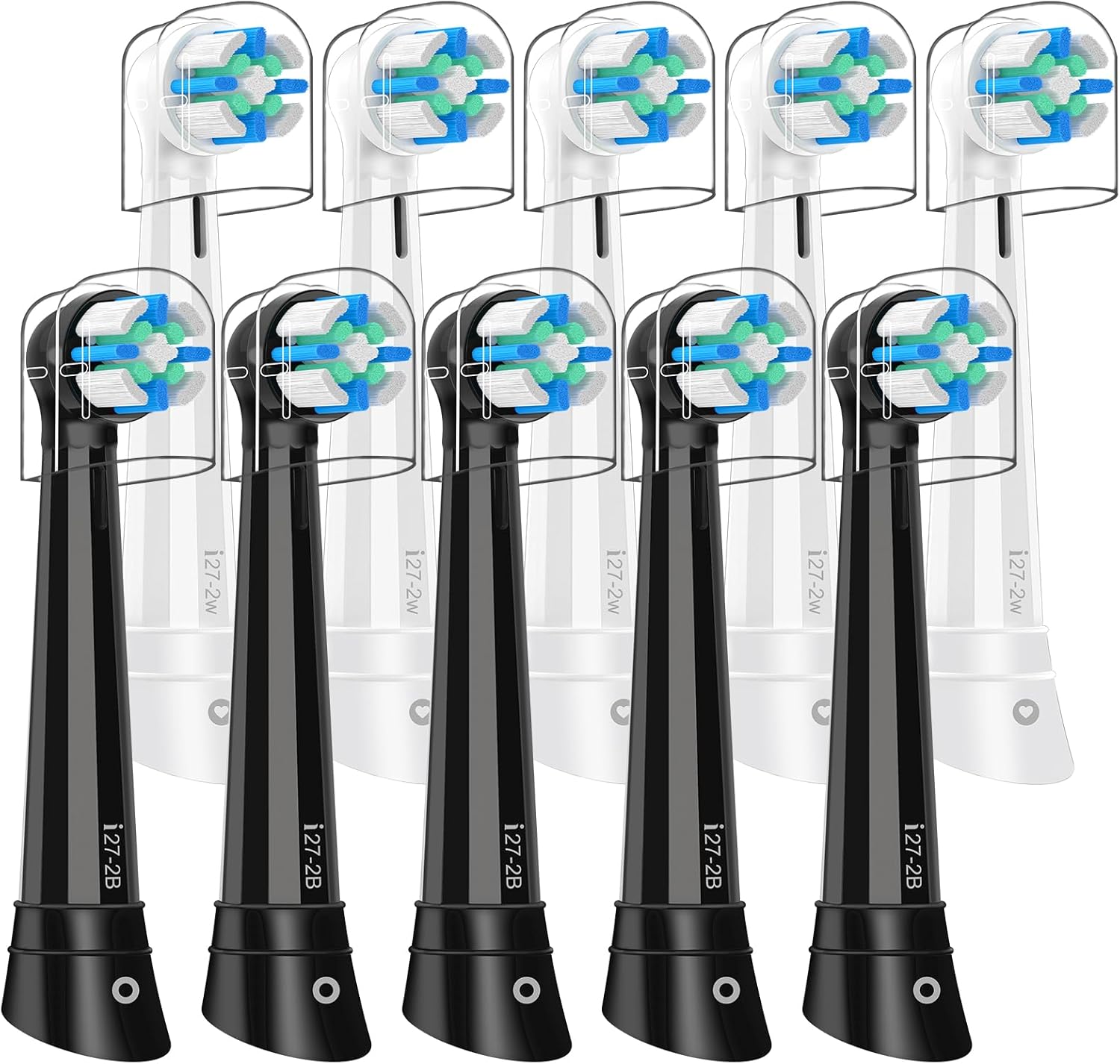10 Pack IO Replacement Heads Compatible with Oral b IO 2/3/4/5/6/7/8/9/10 Series Electric Toothbrush, Brush Heads Refills Compatible with Oral B IO for Teeth Clean (Black/White) 10 Pack IO Replacement Heads Compatible with Oral b IO 2/3/4/5/6/7/8/9/10 Series Electric Toothbrush, Brush Heads Refills Compatible with Oral B IO for Teeth Clean (Black/White)