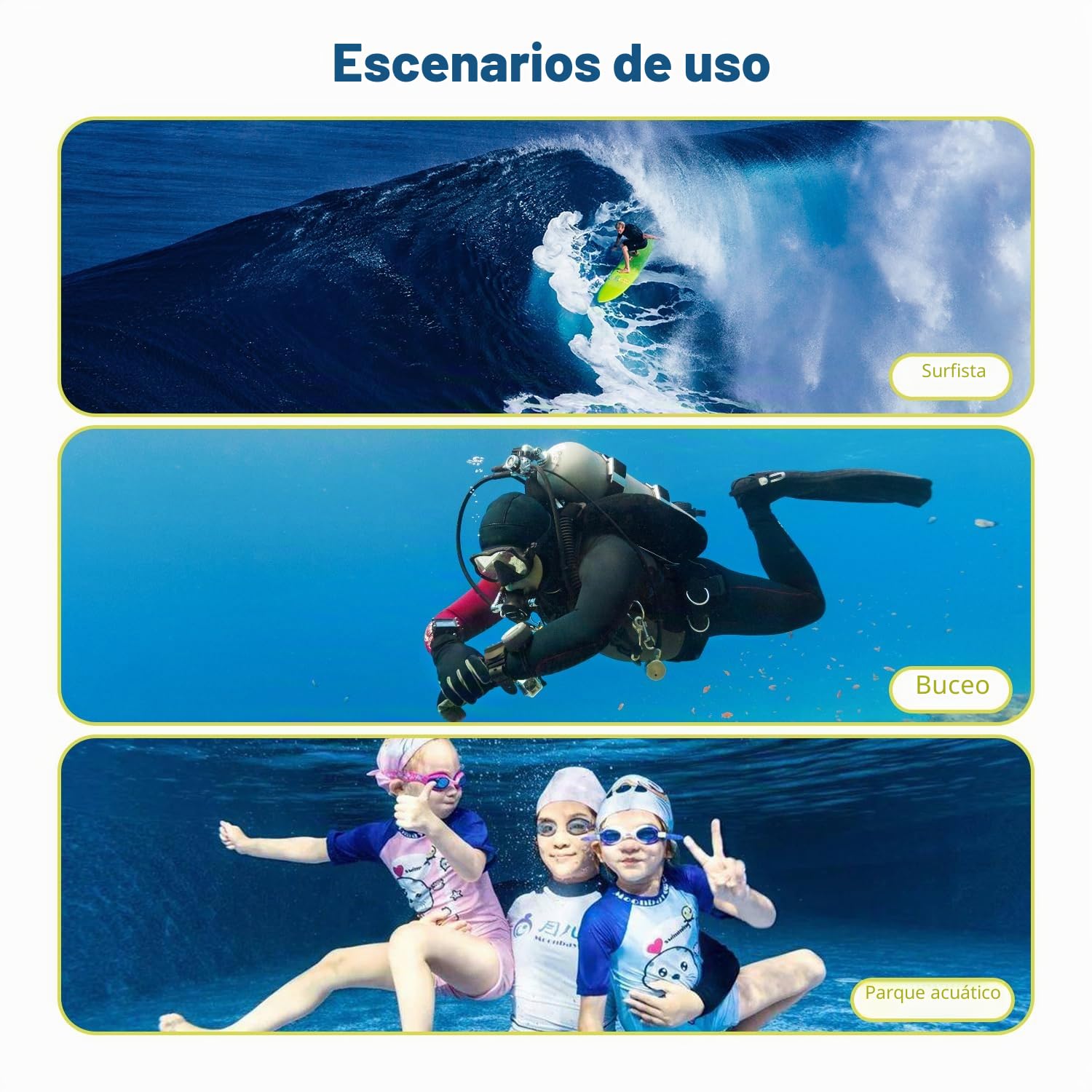 50M (164 pies) Osmo Pocket 3 Estuche Impermeable Carcasa Protectora para Buceo Subacuático Carcasa Osmo Pocket 3 Accesorios Compatible para dji Osmo Pocket 3