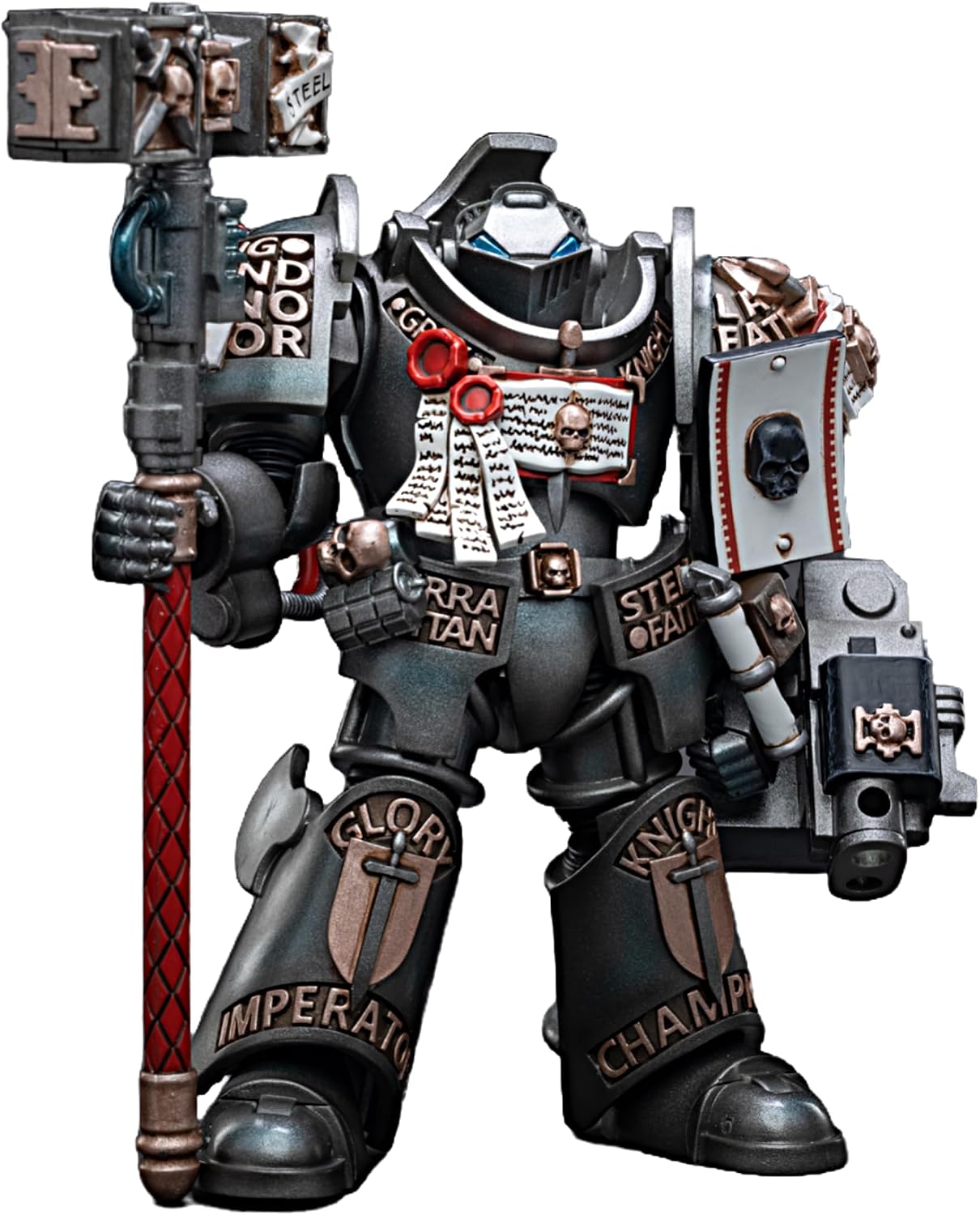 JOYTOY Warhammer 40k 1/18 Action Figure Grey Knights Terminator Caddon Vibova 5.28-inch Collectible Gifts,Toys for Kids 15+ and Adults