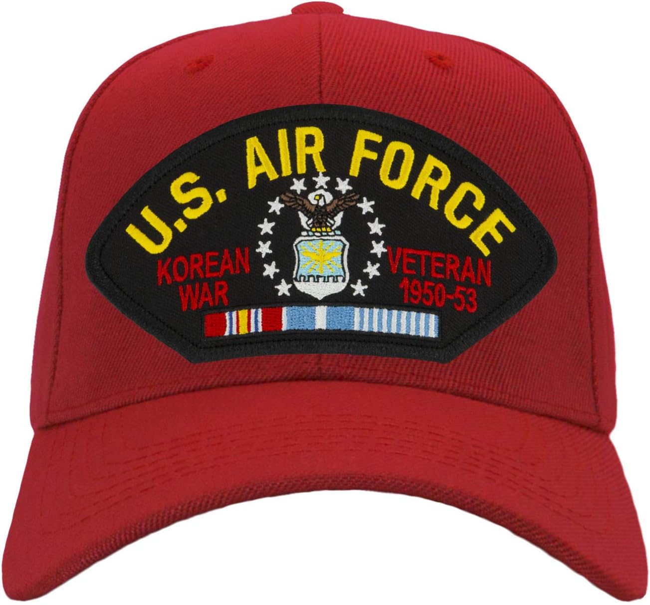 PATCHTOWN US Air Force - Korean War Veteran Hat/Ballcap Adjustable One Size Fits Most (Multiple Colors & Styles)