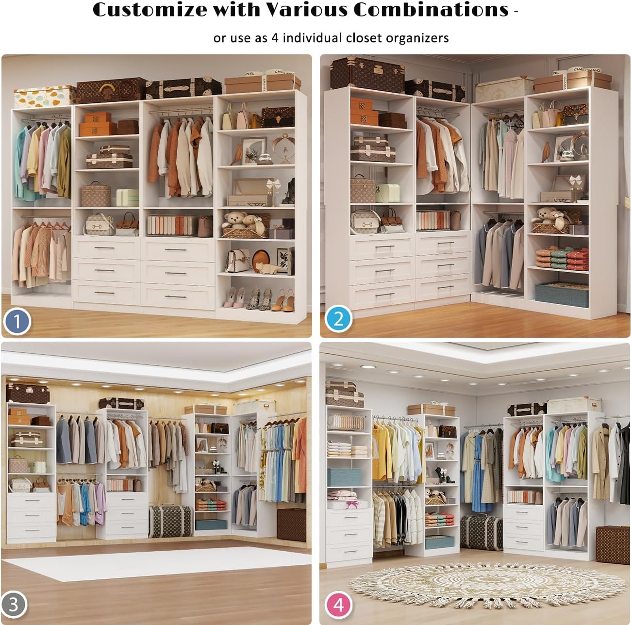 unique housewarming gifts closet system assembled in walk-in closet