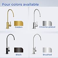 Vista 7 de Waterdrop Filtered Water Faucet for Kitchen Sink, Reverse Osmosis, Stainless Steel, Black