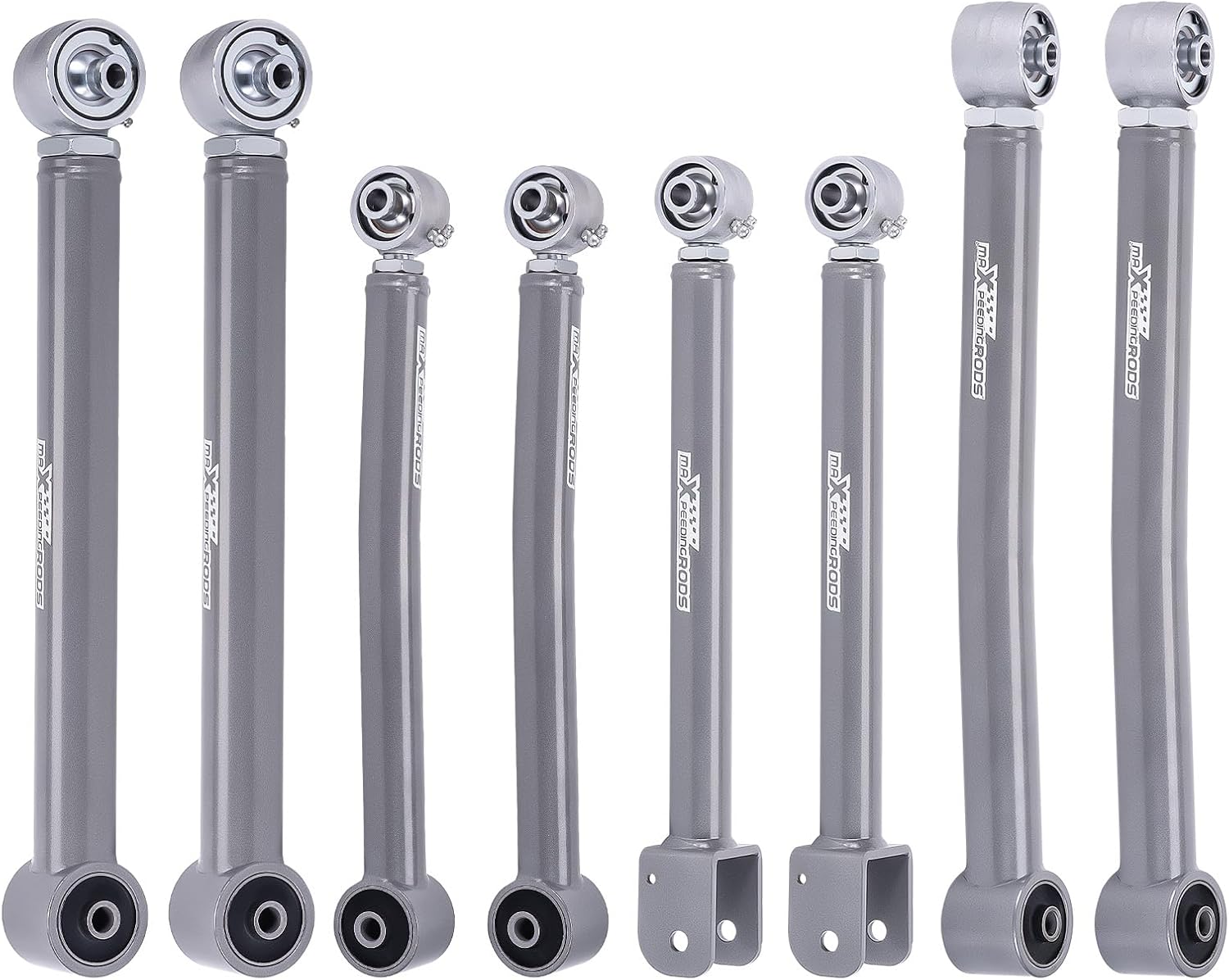 maXpeedingrods Adjustable Control Arms for Jeep Wrangler JK JKU 2007-2018, Front Rear Upper Lower for 0-6" Lift Height