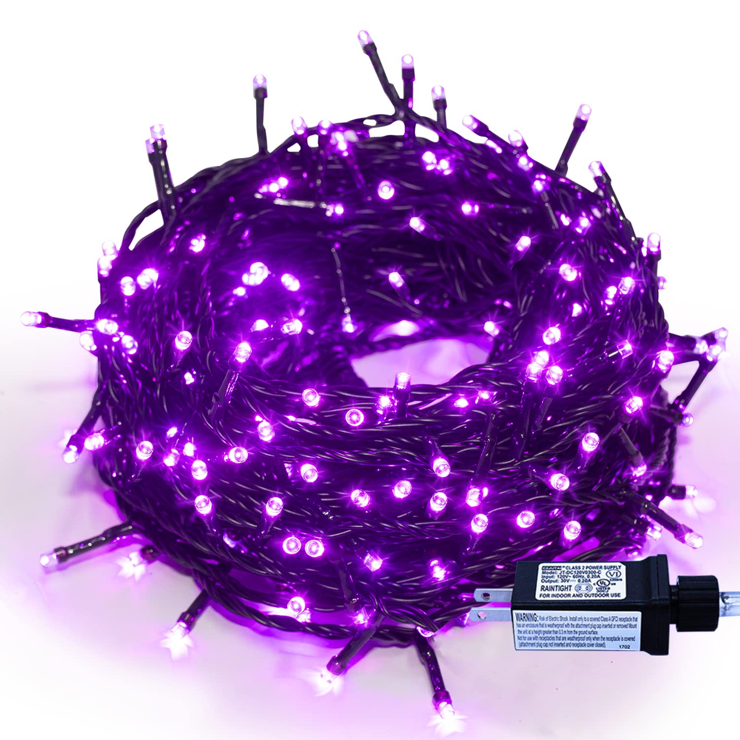 Epesl 115ft 320 LED Purple String Lights