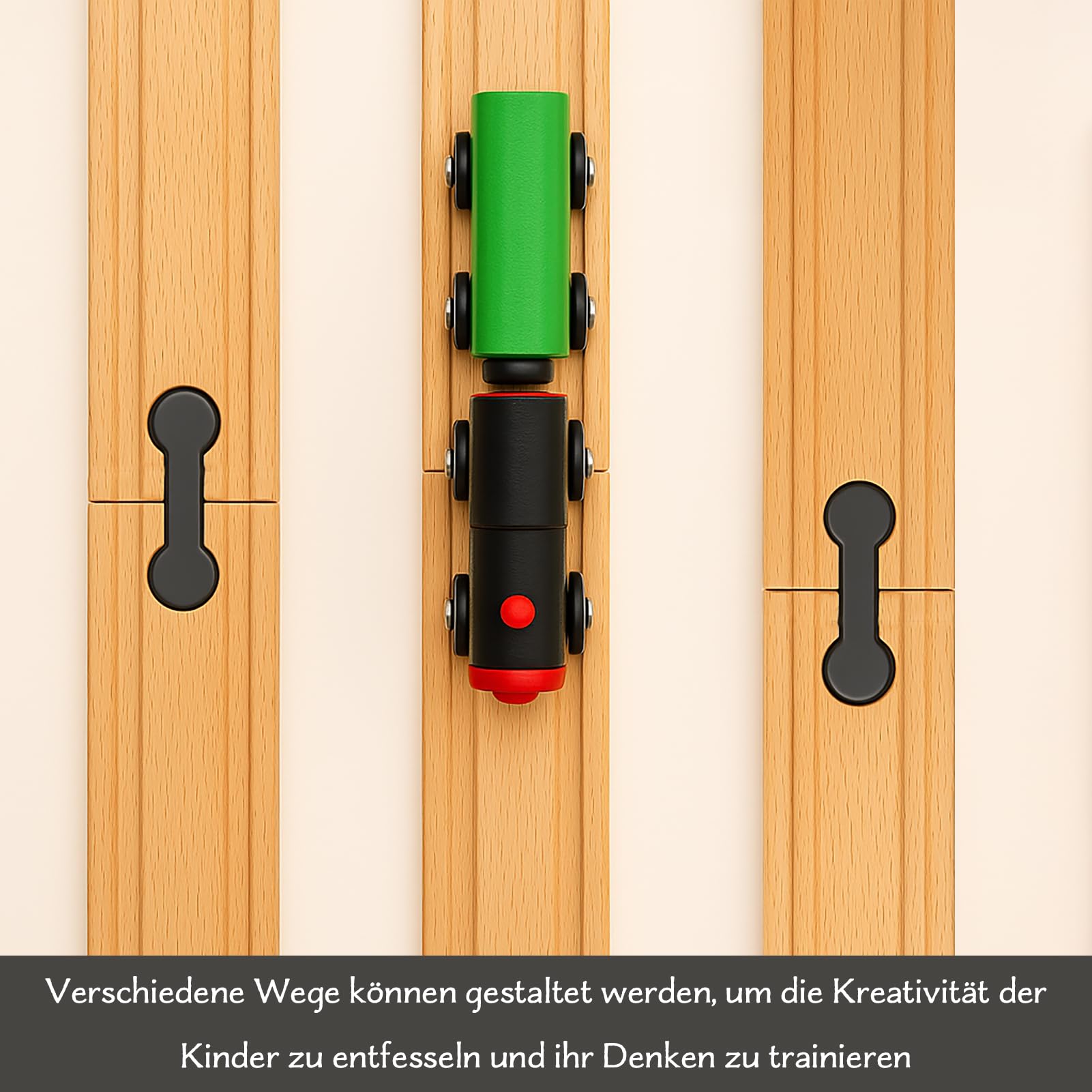 Lot de 15 adaptateurs universels pour rails en bois - Réutilisables - Adaptateur de connexion de voie en bois - Pour fête d'anniversaire