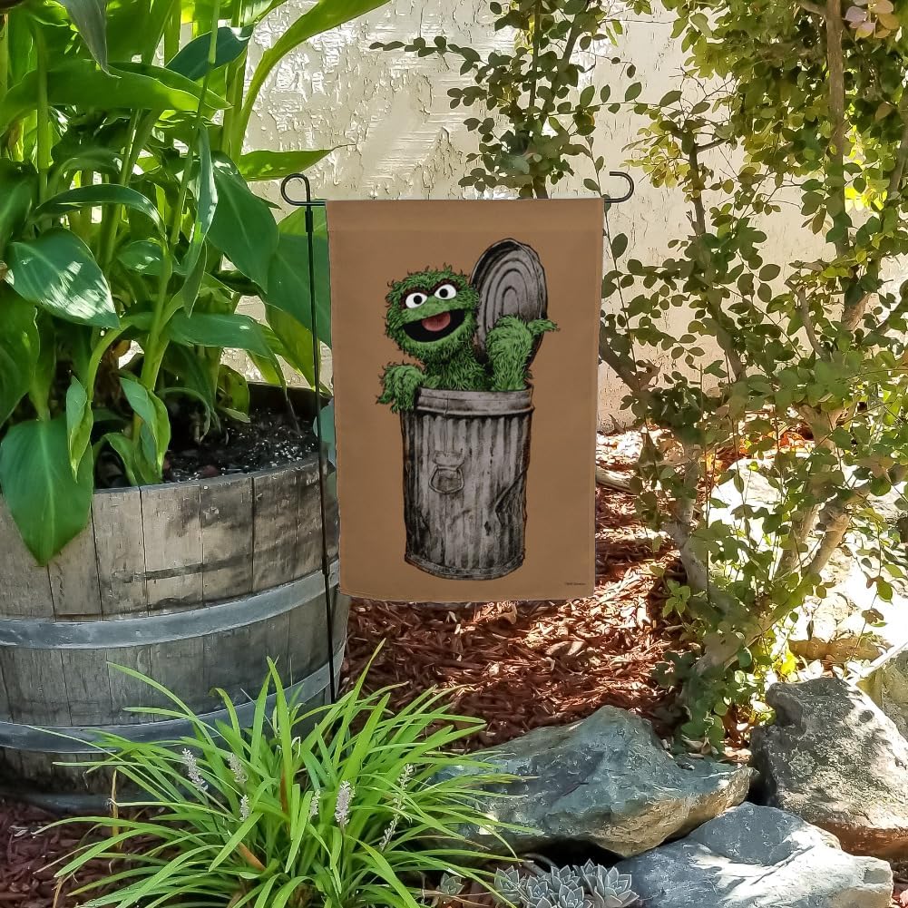 Sesame Street Vintage Oscar the Grouch Garden Yard Flag