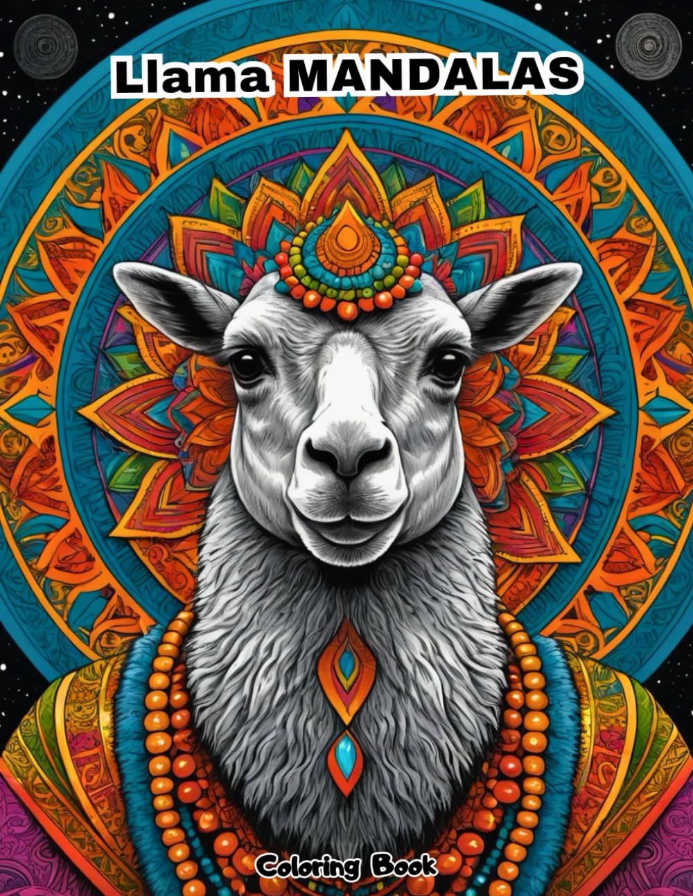 Llama Art Therapy: Advanced Mandala Patterns for Meditation and Deep Relaxation.