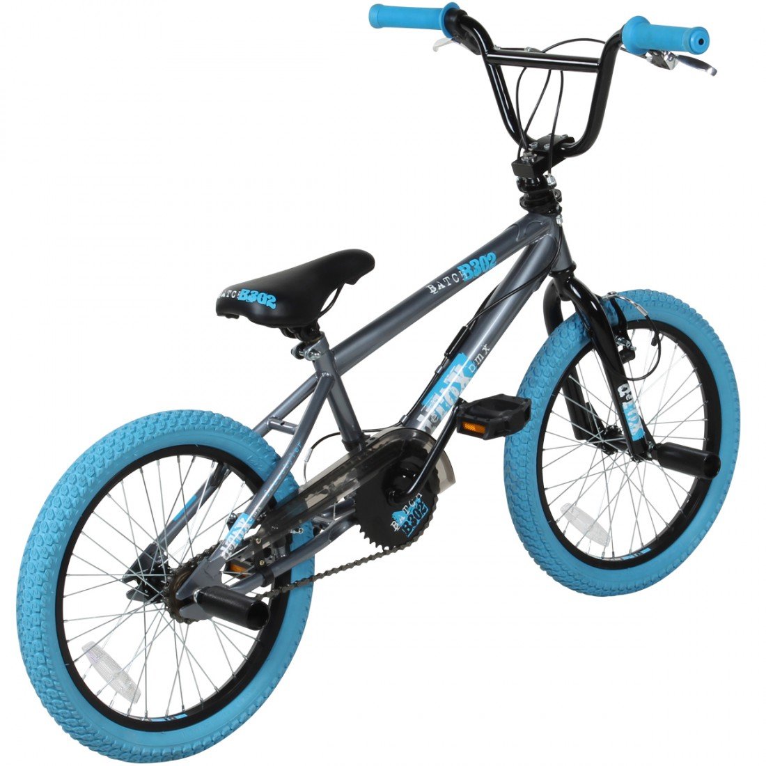 deTOX 18 Zoll BMX für Kinder 115-140 cm Mädchen Jungen ab ca, 5 Jahre Freestyle Fahrrad mit Pegs und 360° Rotor Kinderfahrrad Unisex Rad mit Bremsen