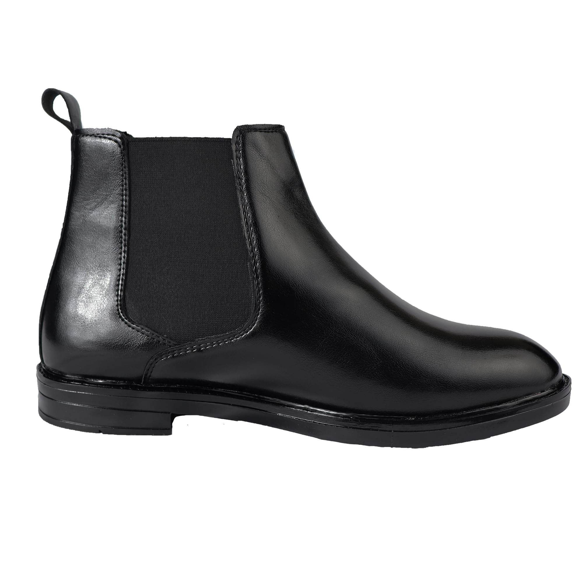 hikbi Leather Chelsea Boots for Men | Classic Ankle Length Slip-On-picture-16