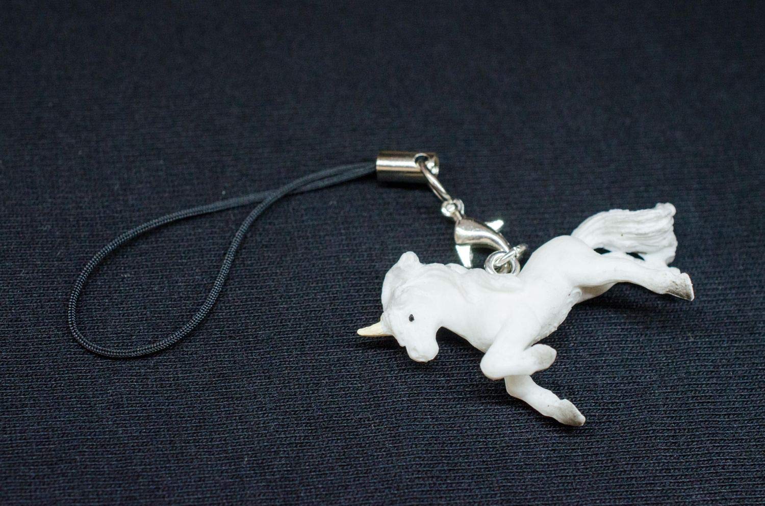 Miniblings Unicorn Mobile Cell Phone Charm Pendant Fairy Tale Myth Fantasy White