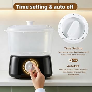 Towel Warmer Steamer, 3L Large Capacity Hot Towel Warmer with Towel Clip, Fast Heating Beauty Towel Steamer for Facials, Barber, Spa, Salon and Home Use (Black)