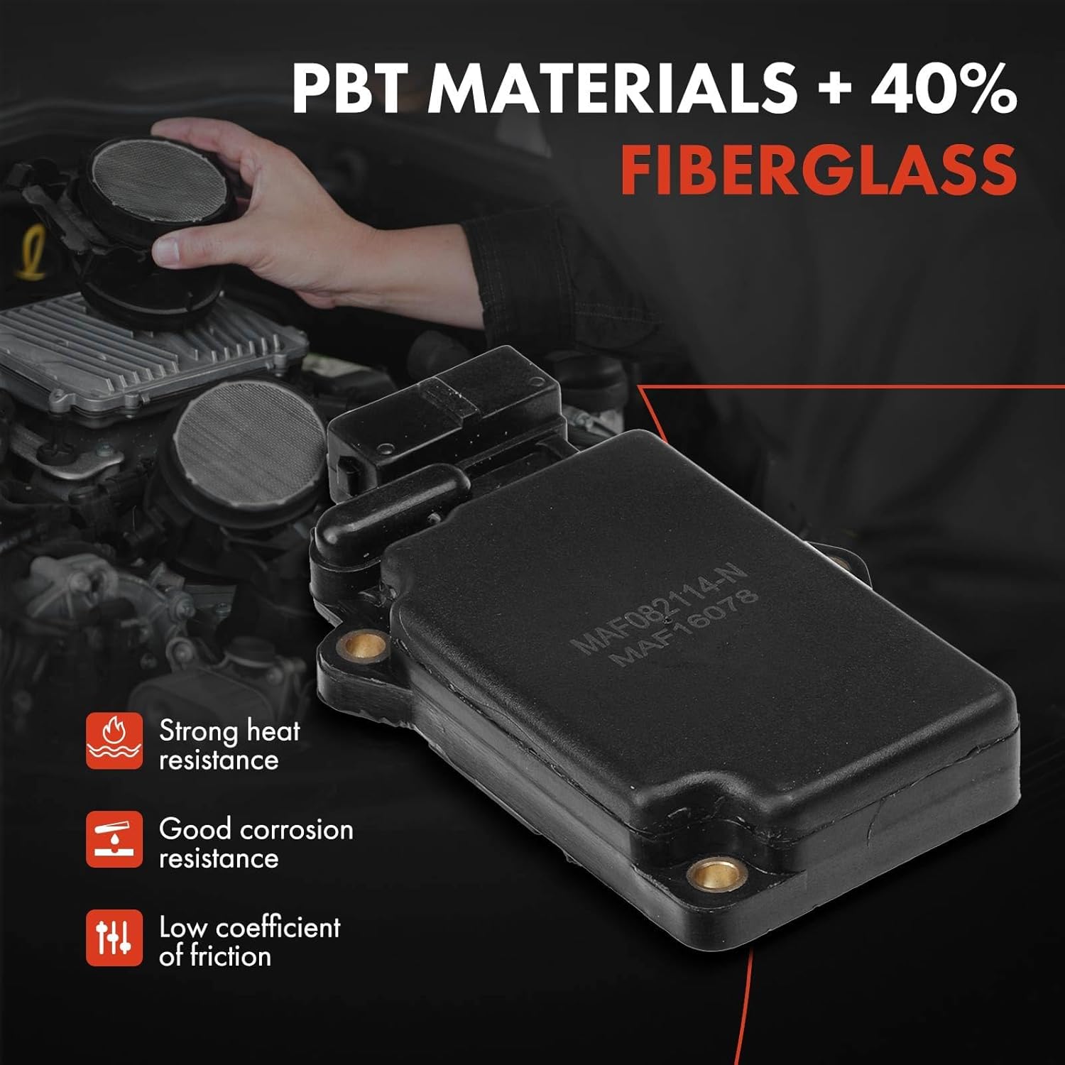 A-Premium Mass Air Flow Sensor Compatible with Nissan Pathfinder 1987-1989 D21 1986-1989 L4 2.4L V6 3.0L Petrol