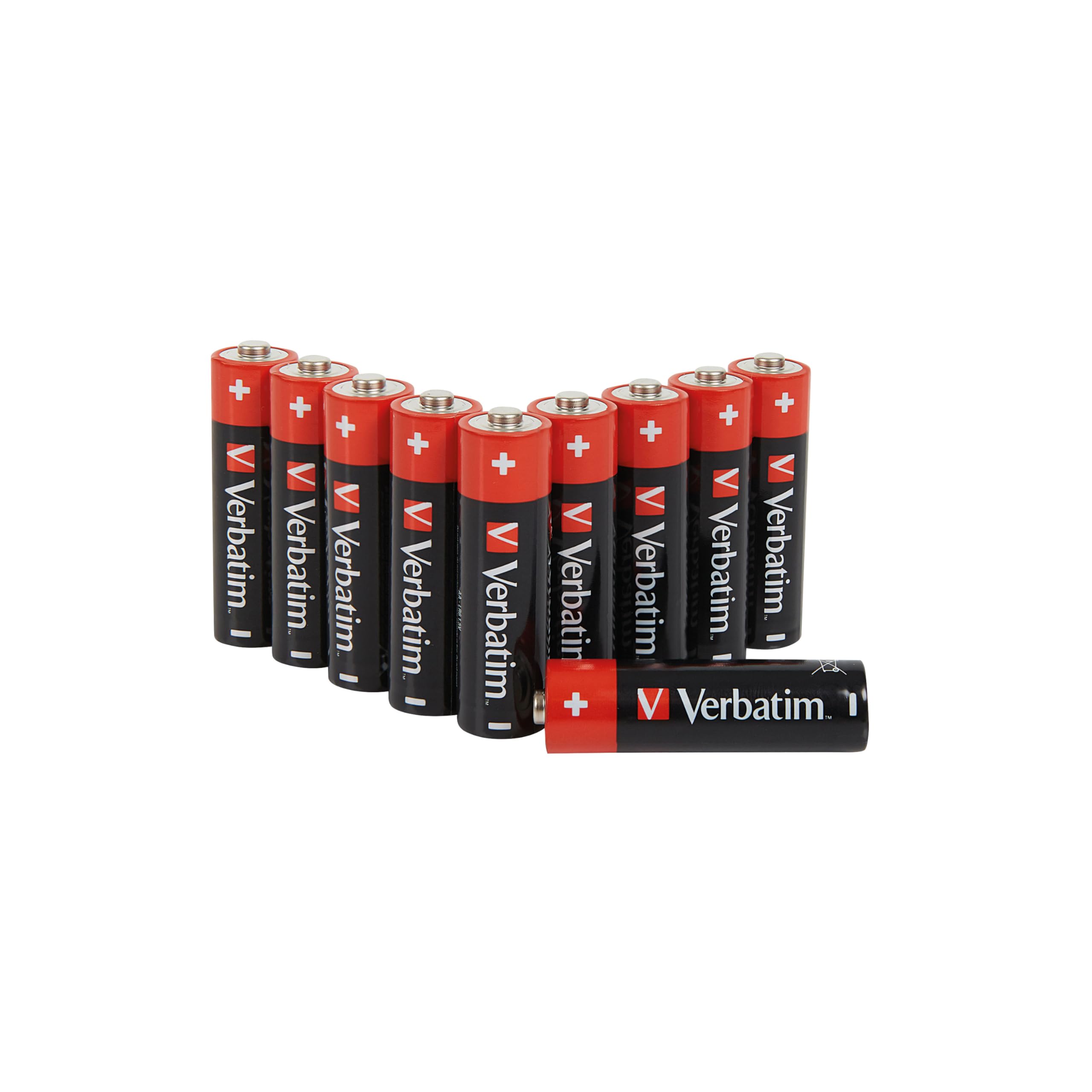 Verbatim Premium baterie alkaliczne AA, 1,5 V, AA-LR6 Mignon, baterie AA, baterie do odtwarzacza MP3, aparatu, pilota zd...