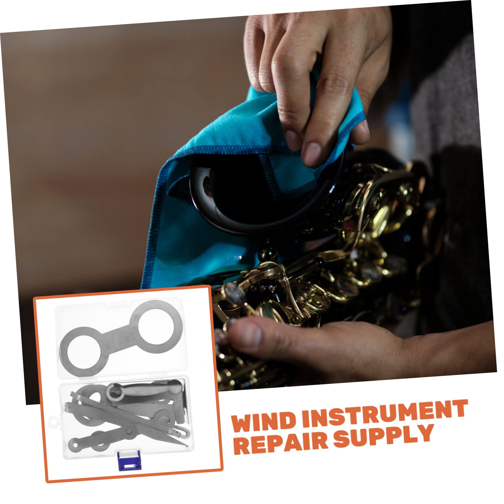 Abaodam Saxophon Reparaturset Mit Werkzeugen Für Blasinstrumente Klarinette Mundstück Reparatur Zubehör Einstellwerkzeug Spezialwerkzeug Für Musikinstrumente