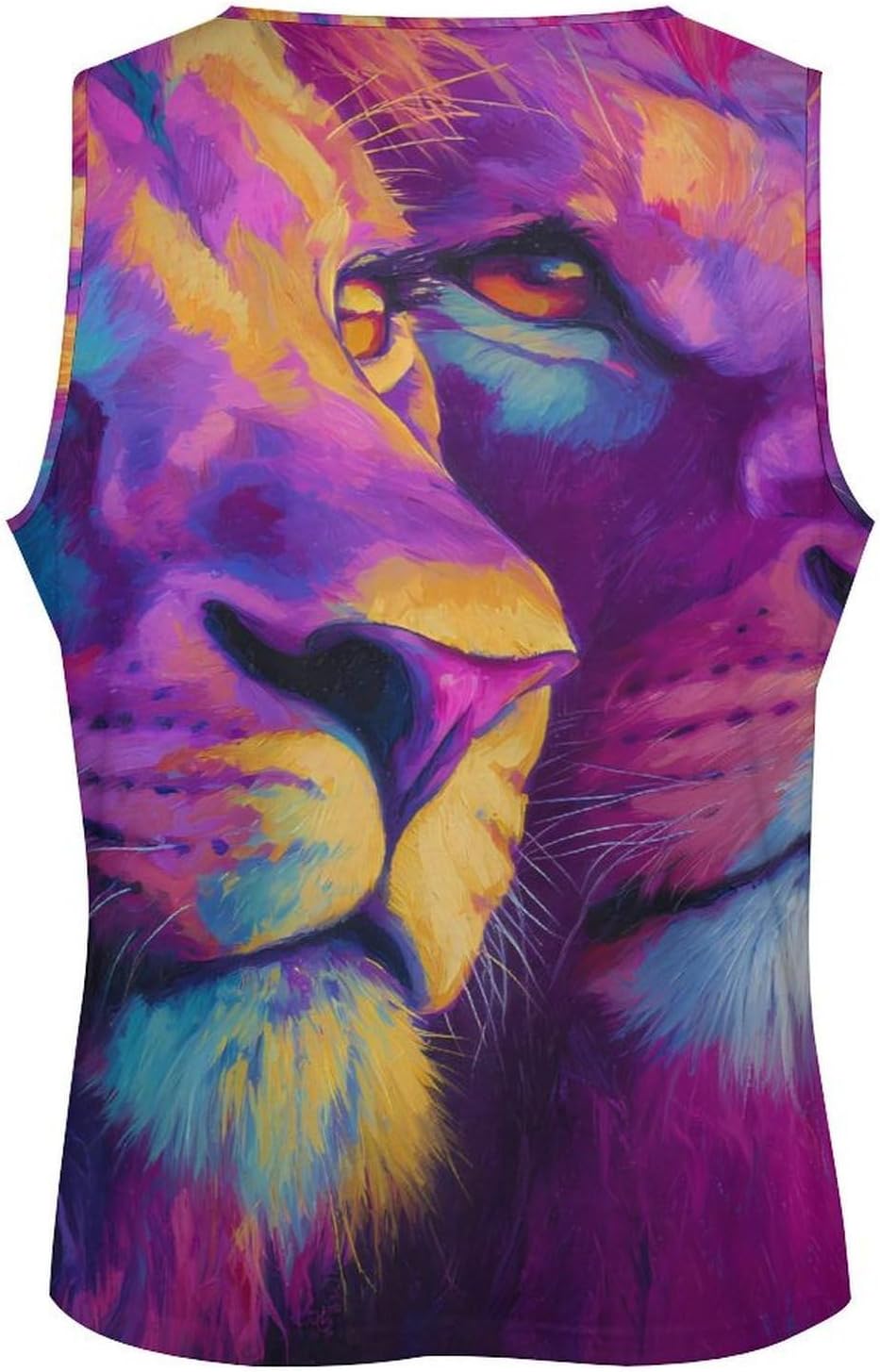 Lion Couple Love Men Tank Top Workout Shirt Muscle T Shirt 5XL