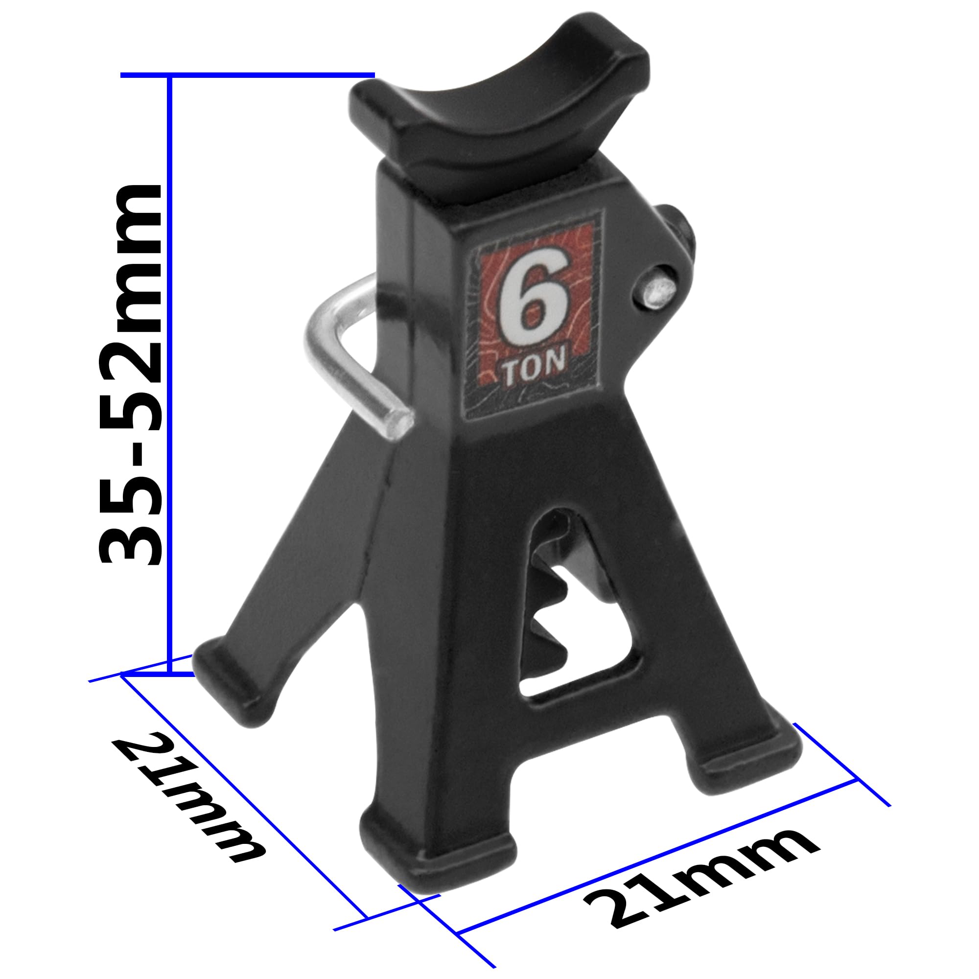 Supporti Jack In Metallo Regolabili 3T/6T Per Auto RC 1/10 - Buggy Crawler Truck - Foto 2
