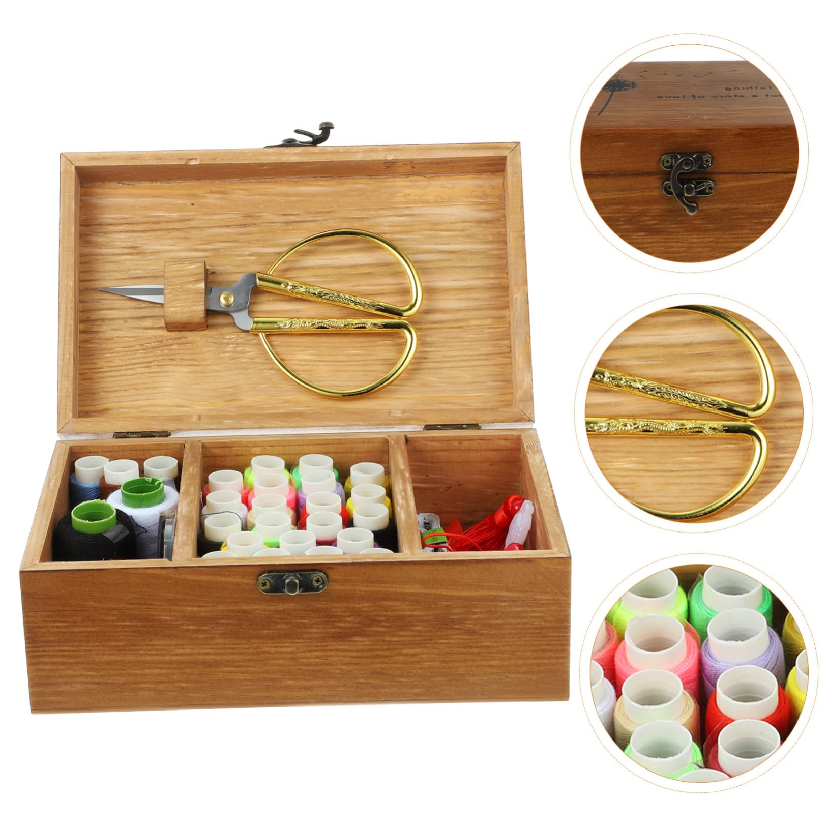 Kit de Costura Portátil y Ligero Hilos de Coser y Agujas de Acero Inoxidable para DIY y Uso en Casa