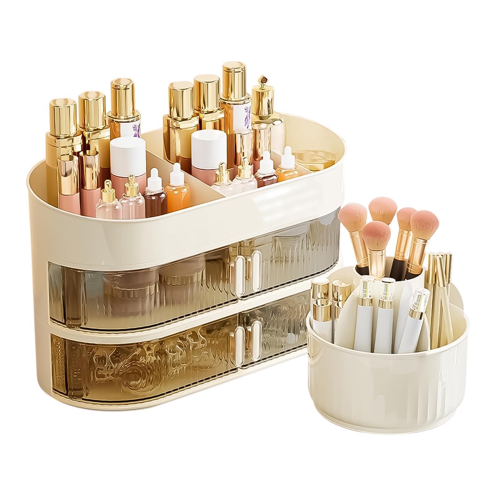Organizzatore cosmetico da scrivania, contenitore cosmetico