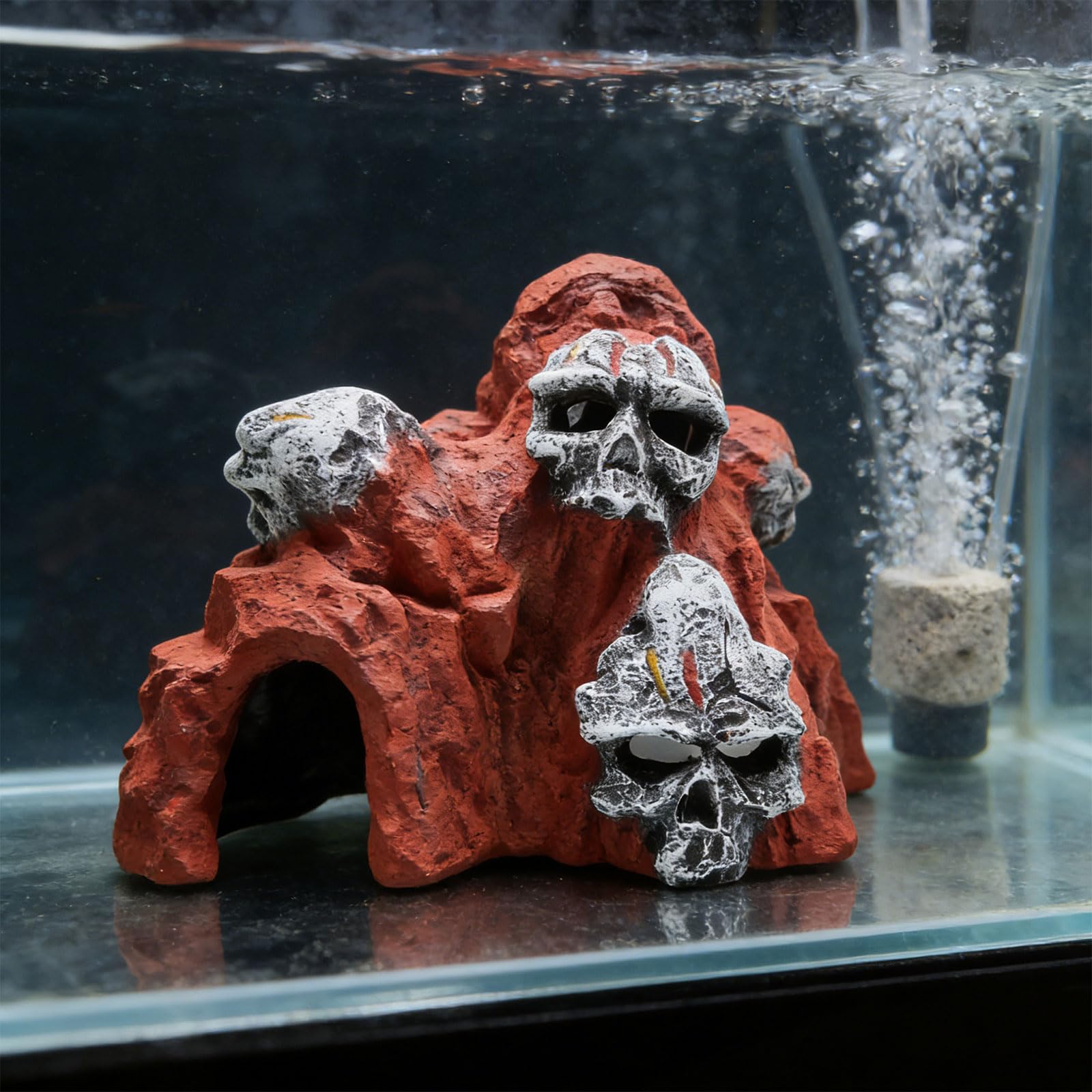 Générique Ornement d ' Aquarium en Forme de crâne créatif, décoration de Grotte en résine, Gothique créatif, Grotte de crâne, Accessoire pour Aquariums, résines, Ornement d ' Aquarium